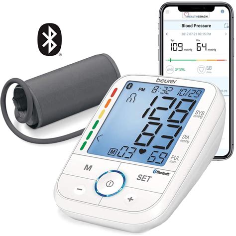 Beurer Upper Blood Pressure Arm Monitor, Universal Cuff, XL LCD Display ...