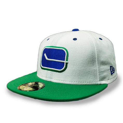 Men’s Vancouver Canucks Stick-Rink 40th New Era White / Green 59FIFTY ...