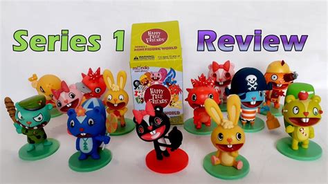 Happy Tree Friends Mini Figure World Series 1 figures review - YouTube