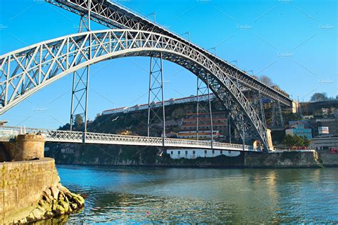 Eiffel Bridge. Porto, Portugal | Architecture Stock Photos ~ Creative Market
