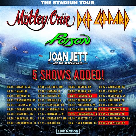 Motley Crue Tour Dates 2024 Florida - Brett Clarine