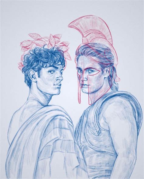 Patroclus and Achilles art by AliceBlakeArt on tumblr : r/thesongofachilles