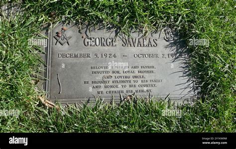 Los Angeles, California, USA 6th September 2024 Actor George Savalas Grave in Lincoln Terrace at ...