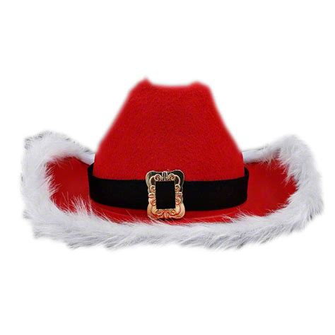 Non Light Up Christmas Cowboy Red Santa Clause Western Holiday Hat | Holiday hats, Cowboy ...