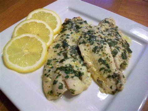 Baked Flounder with Lemon-Garlic Butter Sauce Recipe | Feature Dish