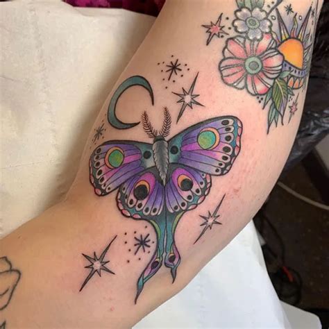 86 Remarkable Luna Moth Tattoos That Are On The Buzz Right Now!