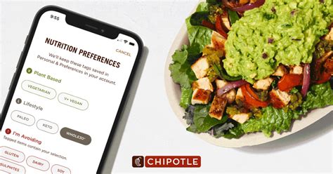 Chipotle adds nutrition filters to its app