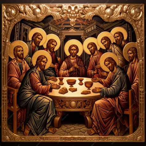 Premium Photo | The Last Supper the 12 apostles and Jesus Christ religion Christianity Bible