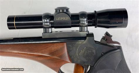 Thompson Contender pistol Leupold scope w/5 barrels and case