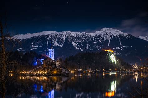 Photo Gallery: Lake Bled draped in winter white in the winter