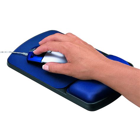 Fellowes Gel Mouse Pad w/Wrist Rest - Sapphire