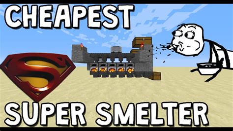 [1.11+] Simple CHEAP Super Smelter In Minecraft Tutorial [Works On Xbox, Playstation and PE ...