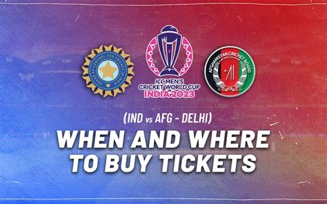 When and where to buy India vs Afghanistan tickets for ICC Cricket ...