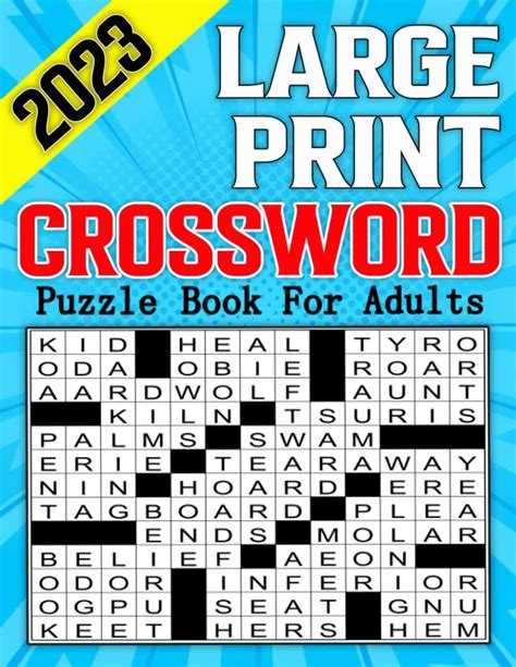 2023 Large Print Crossword Puzzle Books For Adults: 2023 Large Print Crossword Puzzles For ...