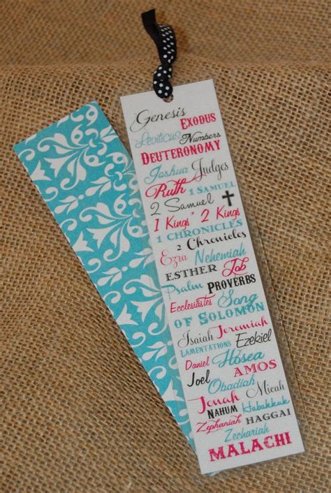 Scripture Bookmark Books of the Bible Old by Paper Doll Printing, $4.00 ...