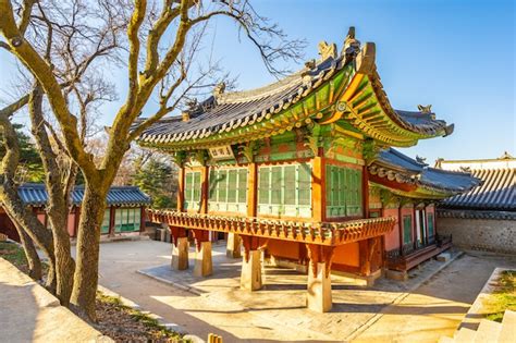 Architettura che costruisce il palazzo di changdeokgung nella città di seoul | Foto Gratis