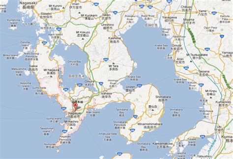 Nagasaki Map - Japan