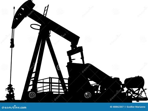 Oil Well Stock Vector - Image: 48862307