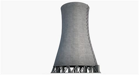 Nuclear Cooling Tower 2 3D asset | CGTrader