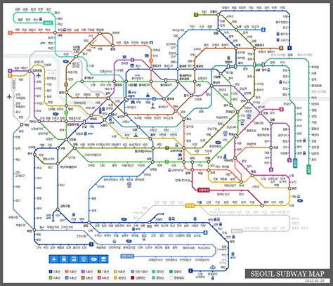 Latest 2012 Seoul Subway Map (South Korea) | beck13.com | Blog