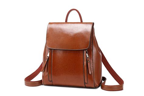 Leather Backpack Purse Women Designer Backpacks SX586 | MoshiLeatherBag - Handmade Leather Bag ...