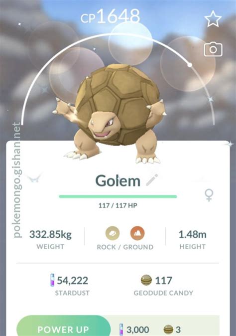 Shiny Golem - Pokemon Go