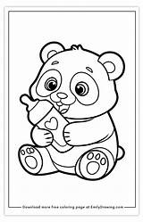 25 Free Printable panda Coloring Page  Emily Drawing sketch template