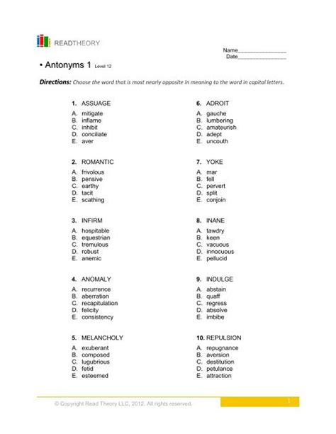 Antonyms 1 - English for Everyone