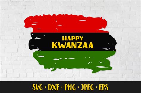 Kwanzaa SVG. Distressed Kwanzaa Flag Graphic by LaBelezoka · Creative Fabrica