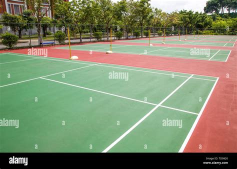 Outdoor badminton court Stock Photo - Alamy