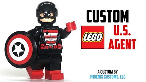 Custom LEGO U.S. AGENT Minifigure from Phoenix Customs - YouTube