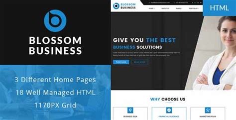 Blossom – Professional Business HTML Template | Bootstrap4