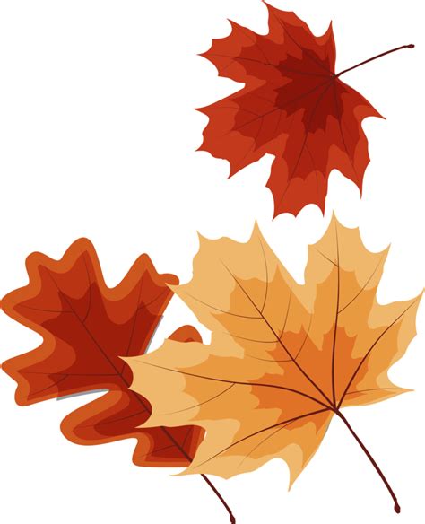 Autumn Falling Leaves Decoration Element 11154218 PNG