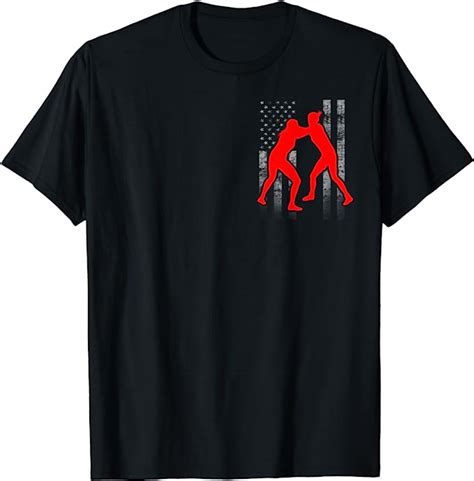 Amazon.com: Girls Wrestling Shirt - Red Female Wrestler Flag: Clothing