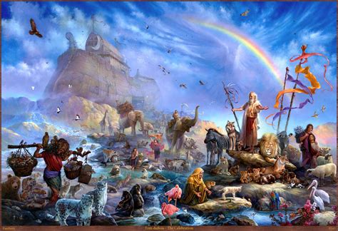 Tom duBois "The Celebration" Bible Artwork, Religion, Noah S Ark ...