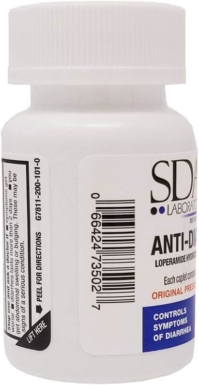 Anti-Diarrheal 2MG 200 Caplets by SDA Labs FOR diarrhea symptoms - MADE ...