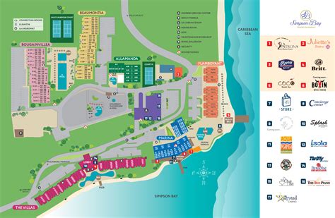 Site Plan, Simpson Bay Resort & Marina