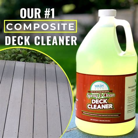 HOW TO CLEAN A TREX COMPOSITE DECK | Deck cleaner, Composite deck ...