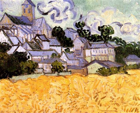 View of Auvers with Church, 1890 - Vincent van Gogh - WikiArt.org