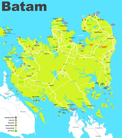 Batam hotel map