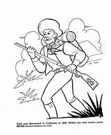 California Gold discovery  US History Coloring Pages sketch template