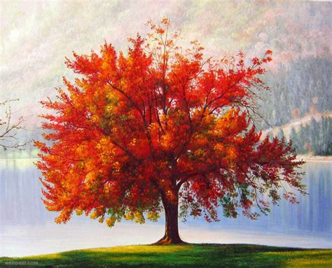 Realistic Tree Painting 26 - Full Image