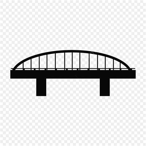 Bridge Silhouette Transparent Background, Bridge Silhouette, Bridge ...