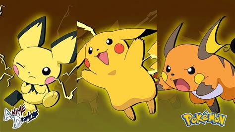 DRAWING PICHU, PIKACHU, RAICHU & ALOLAN RAICHU (Thunder Shock ...