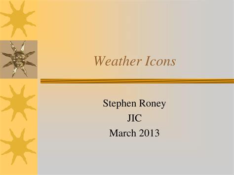 PPT - Weather Icons PowerPoint Presentation, free download - ID:2762431