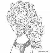 Merida From Brave Coloring Page sketch template