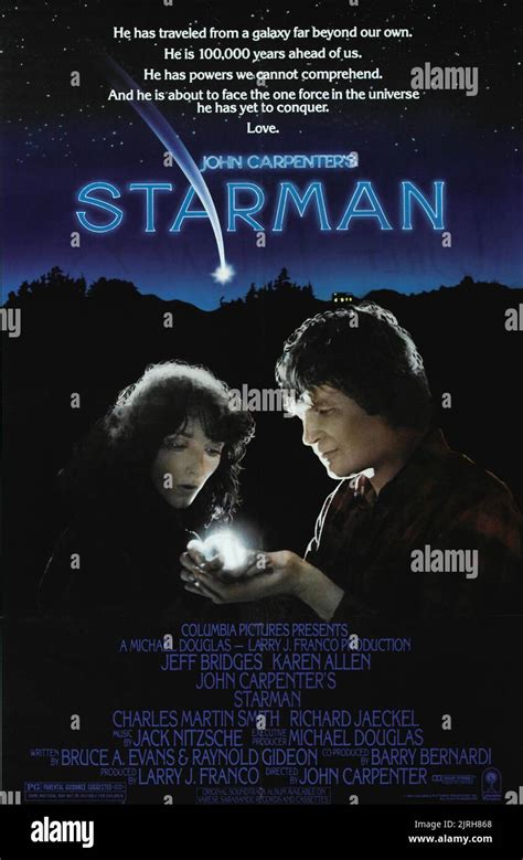 KAREN ALLEN, JEFF BRIDGES, STARMAN, 1984 Stock Photo - Alamy