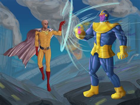 Saitama vs Thanos by lOverlordl on DeviantArt