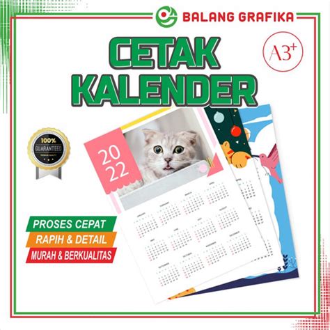 Jual Cetak Kalender Foto Custom kelender Ukuran A3 - Kota Makassar - Balang Grafika | Tokopedia