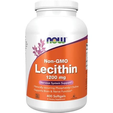 NOW Foods Lecithin 1,200 mg 400 Sgels - Swanson Health Products